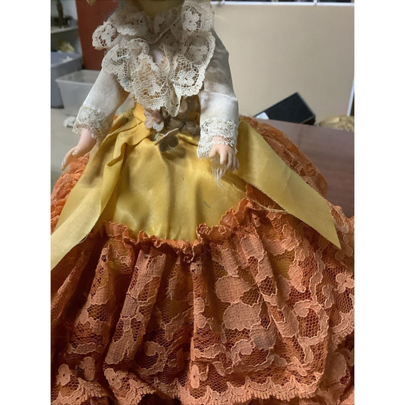 Vintage 40s-50s -Handmade Doll Gone With The Wind Style 11” - Picture 3 of 14